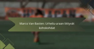 Marco Van Basten: Urheilu-uraan liittyvät kohokohdat